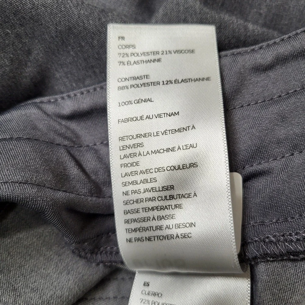 FIGS Women Scrub Pants XLT Gray Yola Skinny Cargo Pockets 31
